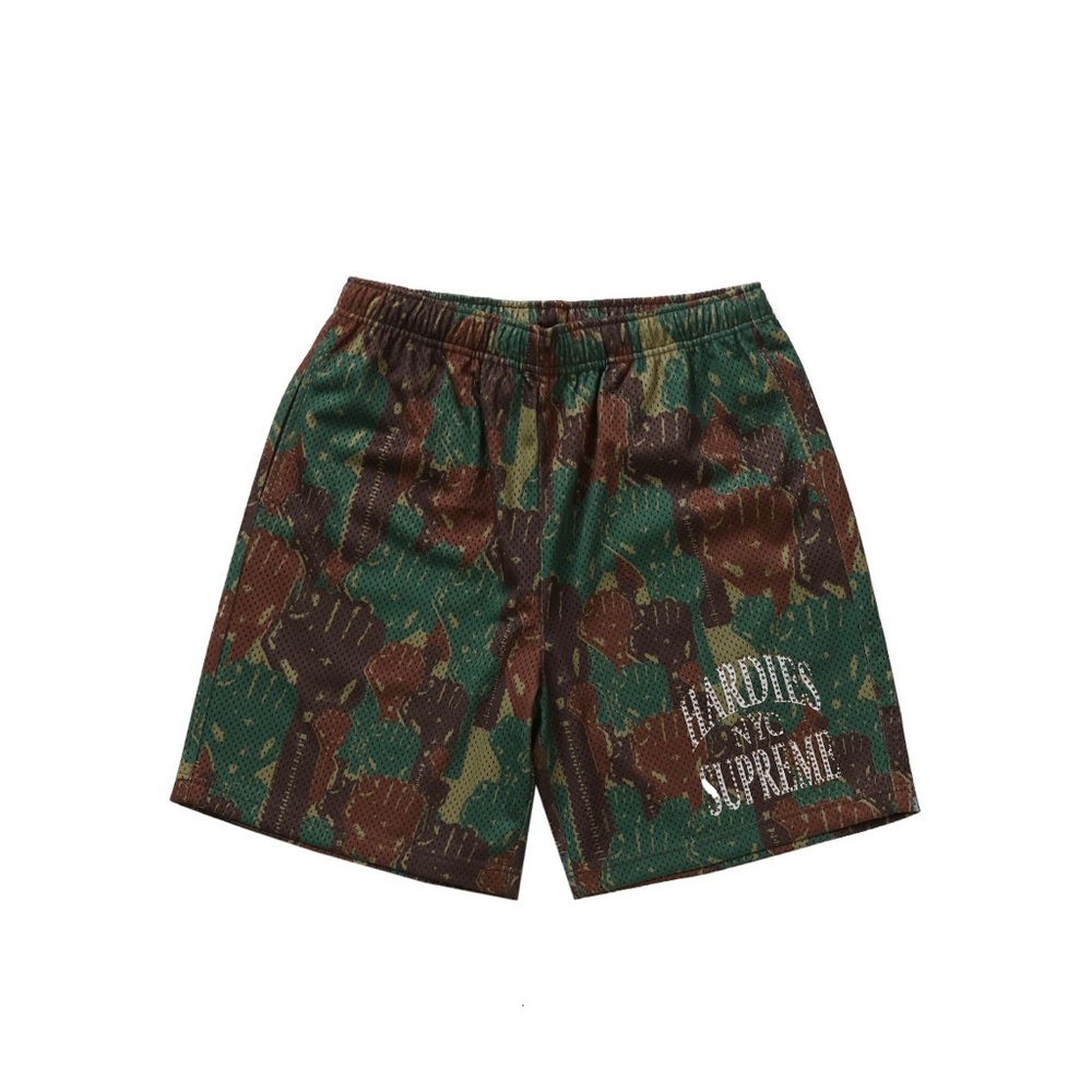 Supreme X Hardies Camo Basketball Shorts- Green